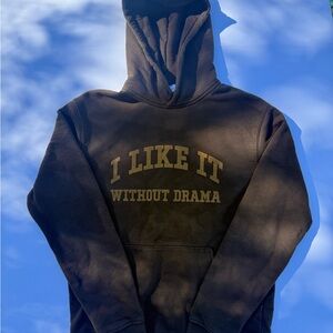 Zara Brown Hoodie with Gold Text
